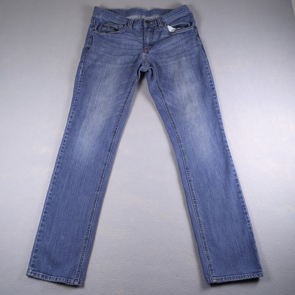 Empyre Jeans Mens 32x32 Blue Straight Classic Fit Denim Medium Stone Wash
